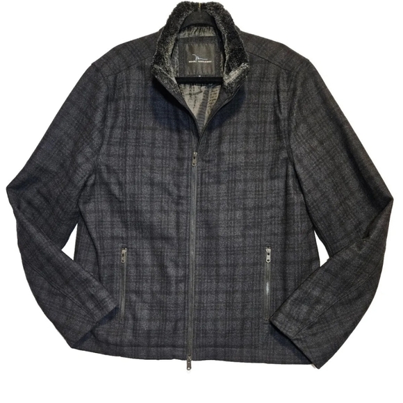 Marc Anthony Men’s Wool Plaid Jacket Coat XL - Picture 2 of 16